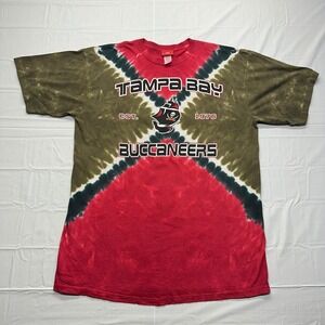 Tampa Bay Buccaneers Tie Dye T Shirt Men XL NFL Football Short Sleeve
